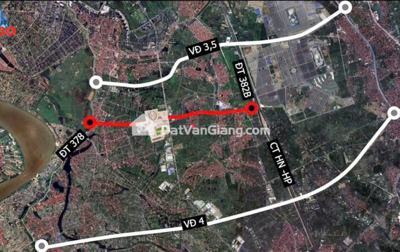 Bán đất Văn Giang Hưng Yên, 59,6m² gần cổng phụ Đại học Bách Khoa CS2 tại Sở Đông, Nghĩa Trụ